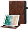 Custodia Cover per iPad 10,2 Pollici (9a/8a/7a Generazione, 2021/2020/2019) iPad Air 3 10.5 2019 Protettivo Fascia Elastica con Pencil Holder Supporto in Pelle PU con Auto Svegliati/Sonno Marrone