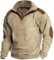 KONG JIMFAN Hoodie Yoga Decke T-Shirts Für Herren Weiß Pullover Herren Shirt Herren Jogginganzug Uhr Lederhemd Herren Zipper Rollkragenpullover Herren Hochzeitsanzug Grün Pullover Herren(Khaki,5XL)