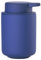Zone Denmark Ume Seifenspender für Flüssigseife, Steingut/Keramik mit Soft Touch-Beschichtung, Skandinavisch im Design, 250 ml, Höhe 12,8 cm, Indigo Blue (Blau)