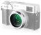 NEEWER Schwarzer Diffusionsfilter, 1/4 Filter, Cinematischer Effekt, Objektivfilter für Kamera X100 X100S X100F X100T X100T X100V X100VI Kamera (Silberrahmen)
