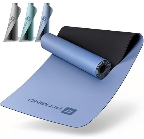 FITMIND Yogamatte aus PU | Ultra rutschfest | Saugfähig &Schnelltrocknend | Ultra GRIP Oberfläche | 2,8kg 183x68 cm 4,7 mm| sportmatte Pilates und Yoga