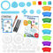 YANGUN Spirograph Kinder, 45 Stück Spirograph Design Set, Spirograph Spiral Drawing Spielzeug Set, DIY Spirograph Zeichenwerkzeug, Spirograph Deluxe Kit Erwachsene und Kinder