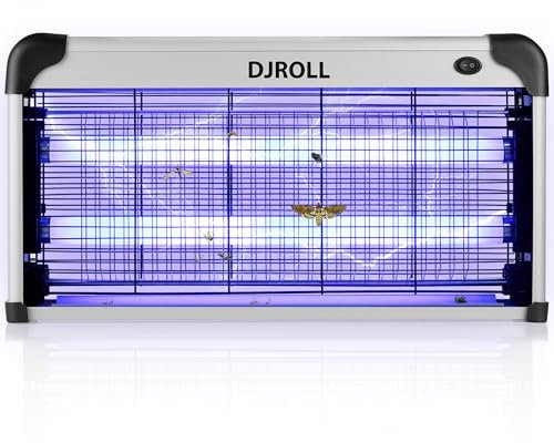 DJROLL Lampe Anti Moustique Exterieur 30W Tue Mouche Eléctrique Piège à d'Insectes Destructeur pour Maison Cuisine Bureau