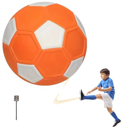 20cm Curve Ball Curveball Curve Ball Fussball kurvenball fußball Kleiner Sportball Eva Gummi Soccer, für 5–15 Jährige mit Luftnadel