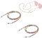 Fc'Noqgn Packung mit 2 Brillenbügeln Brillenkette Halskette Presbyope Kette bunte Perlen Brillen Zubehör rutschfest