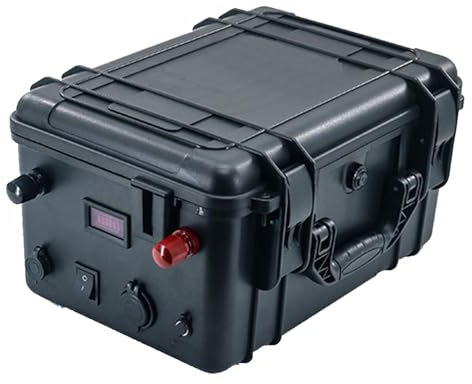 FREEDOH Batteria al Litio 24V 200AH Batteria Impermeabile 48V 60AH Batteria per propulsore da Esterno ad Alta Potenza 24V 48V con Caricabatterie per Motore per Barche,48v60ah