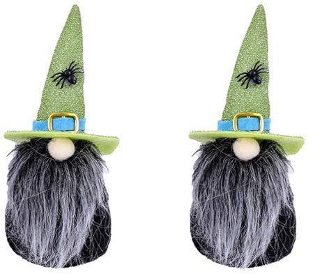 2PCS Halloween Dekoration Puppe Stehende Puppe Schaufenster Display Stifte Aufbewahrung Tumblr (Green, One Size)