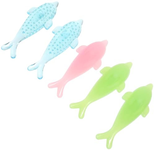 Healvian 5pcs Animal Shape Fingernail Cleaning Brush for Nail Dust Cleaner Scrub Brush for Home Nail Cleaning