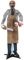 viving- Disfraz Zombie con Motosierra Talla 130 X 18 X 70 Cm, Multicolor (1)