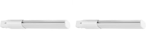 TOPINCN Lot de 2 Lampes LED G23 PL 6 W à 2 Broches, Lampe Compacte LED à Tube encastré Horizontal, Luminaires pour Salons Familiaux, Cuisines, Porches