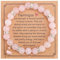 Mikovivi Bracelet Flamant Rose, Bracelets en Perles de Pierre avec Pendentifs Flamant Rose Tendance Bracelet de Bijoux Flamant Rose Cadeau de Bijoux pour Femme (Rose)