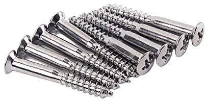 JOINPAYA Verstärkungsplattenschrauben-set 16-teilige Gitarrenhalsverbindungsschrauben Basshalsmontage Einfach Zu Verwenden -stahl