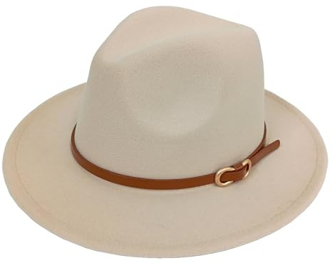 HEYANN Fedora Hut Herren Herren Hut Filzhut mit Breite Krempe Herren Klassischer Hut Panama Hut Damen Filz Trilby Hut Herren für Party