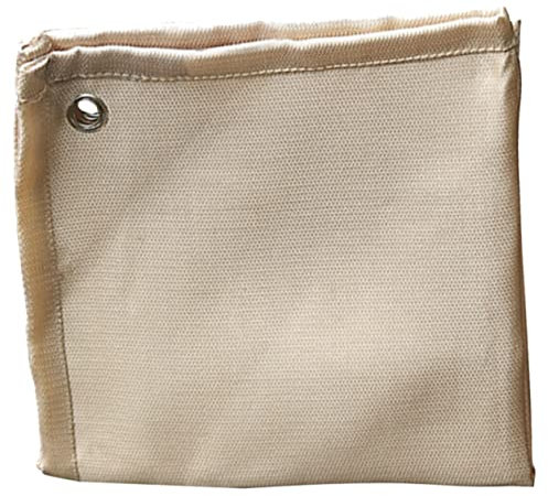 WEKADRIN Feuerfeste Matte Aus Fiberglas Für Außenbereich Und Camping Hitzebeständig Und Leicht Zu Tragen Schützt Grillplatte Und Boden Vor Brandschäden Flexible Feuermatte Mit Kupferösen