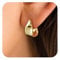 Viromy Gold Ohrringe für Frauen,14 Karat Gold,Dangle Drop Ohrringe Chunky Trendy Knoten Stud Hypoallergene Modeschmuck empfindliche Ohren Mode Damen Herren Schmuck