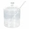 Zuccheriera trasparente 300 ml in vetro borosilicato con tappo e cucchiaino, Good Morning