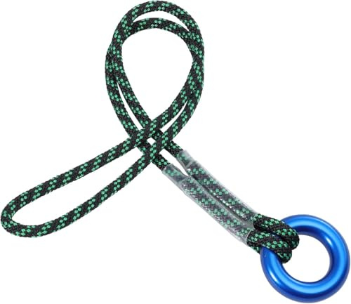 Prusik Loop Cord 6 mm, extra rep i polyester, 8 kN, inget glidgrepp för klättring, arborist, räddning, trädarbete och grottforskning, (50 cm)