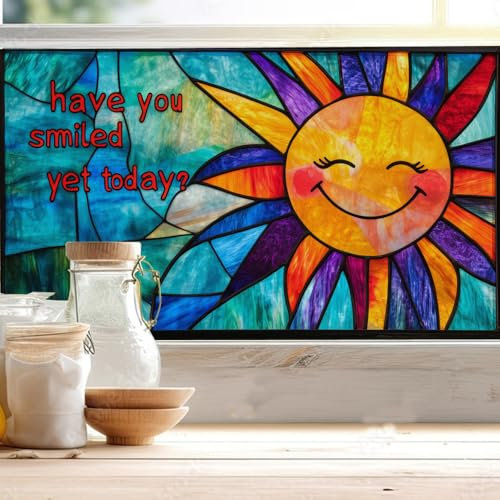 Vinilos para Cristales 75x200cm El Sol Vinilo Adhesivo Cristal Translucido,Vinilos Adhesivos para Cristales,Vinilo Ventana,Vinilo Mampara Ducha,Window Film Anti UV