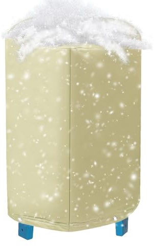 Qoukonao Housse de pompe bien isolée – Protection contre gel pour l'hiver, rond, extérieur, abri de jardin, piscine, ferme, pelouse