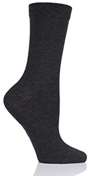 SockShop Ladies Colour Burst Vibrant Bamboo Socks with Smooth Toe Seams Pack of 1 Ashes To Ashes 4-8