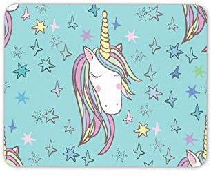 Pretty Unicorn Mouse Mat Pad - Stars Girls Horse Daughter Computer #14236