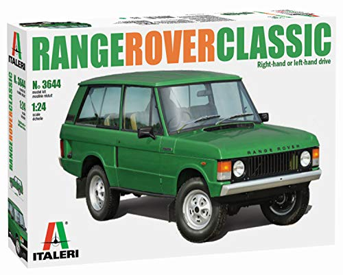 Italeri 3644S Land 1:24 Range Rover Classic, originalgetreue Nachbildung, Modellbau, Basteln, Hobby, Kleben, Plastikbausatz, Zusammenbauen, Grün