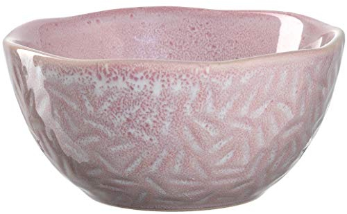 Leonardo Matera 018574 - Cuenco de cerámica para postres (apto para lavavajillas, 1 cuenco para aperitivos, 12 cm de diámetro, 380 ml), color rosa