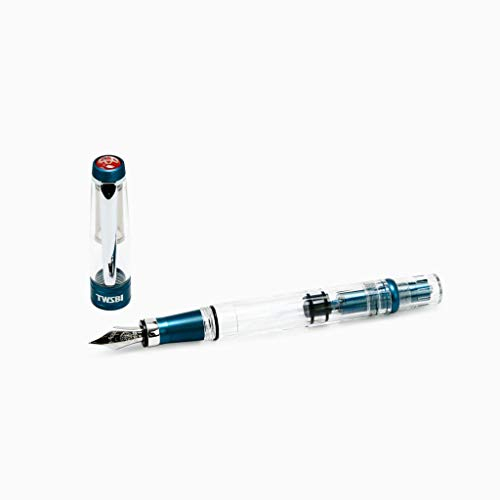 Twsbi Diamond 580AL R Prussian Blue Nib B - Fountain Pen Special Edition