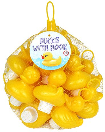 HENBRANDT Ducks With Hooks Pack of 20 (Yellow)