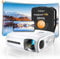 Proyector 4K, 26000 Lúmenes Nativo 1080P Full HD Proyector, YABER 5G WiFi Bluetooth Proyector Corrección Trapezoidal Automática 6D y 4P/4D, 50% Zoom, Proyector Exterior para iOS/Android/TV Stick/HDMI