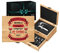 Maverton Accessori da vino La Dedica - Kit da Sommelier Personalizzato - Scatola in legno di bambù + 8 pezzi di Accessori Vino - regalo uomo - Felicità