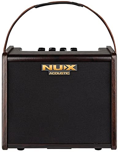 NUX | AC-25 Portable Acoustic Amplifier – 25W Battery-Powered Guitar & Vocal Amp with Bluetooth, Reverb, EQ & Tuner – Compact for Busking, Rehearsals & Small Venues