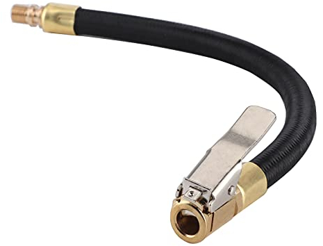 Tyre Pump Hose, Quick Air Release Extention Replacement Hose Inflator Connector Push on Portable Car Air Tire Chuck Inflator Pump Hose for Bicycle Motorcycle Car (14cm/5.5inch)