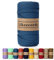 Likeecords Poliestere Corda 4mm x 130m,Cordino Per Borse Uncinetto,Polipropilene Macrame Corda intrecciata,Macramè Filo per Appendiabiti per Fiori, Home Decor （Blu Scuro）