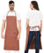 PALLTEX Borago Kochschürze Männer Kochschürze Damen Schürze Damen Schürze Herren für Kochen Basteln Malen Backen (Braun)