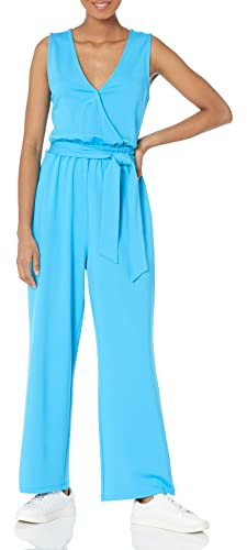 The Drop Damen Ärmelloser Wickeloverall (in Übergröße erhältlich), Ozeanblau, S