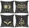 Tucocoo Bohemia Pillow Covers Set of 4 Cosmic Moon Phases Pillow Covers Sun Moth Snake Square Cushion Cover Outdoor Modern Cushion Covers Decorative for Couch Sofa Living Room