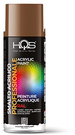 HQS Bombe de peinture acrylique, couleurs Ral (Ral 8007 - Brun fauve)