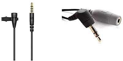 Sennheiser XS Lav, Omnidirectional Clip-On Lavalier Microphone with 3.5mm TRRS Connector for Mobile & PCs, 509260 & RØDE SC3 3.5mm TRRS to TRS Adaptor, Modem