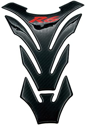 DVTEL Tankaufkleber Motorrad Kohlefaser Tankdeckel Aufkleber Universal Aufkleber ForY&amaha R6 YZF R 6 YZF-R6 Motorrad Dekoration, Fish Pad Sticker A