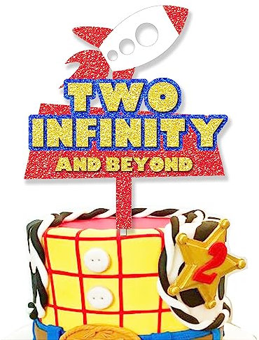 Glittter Two Infinity and Beyond Kuchendekoration (Stil B)