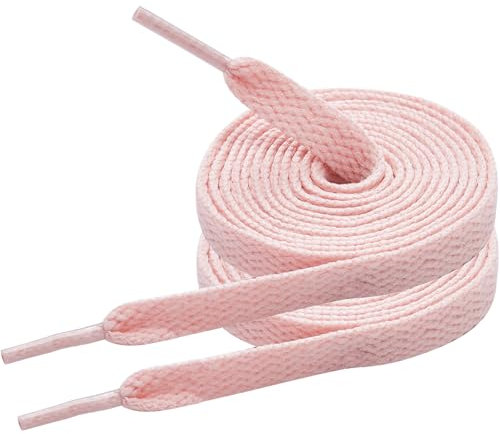 7STROBBS 2 Paires Lacets Rose pour Baskets Lacets Chaussures Lacet Plat 200CM