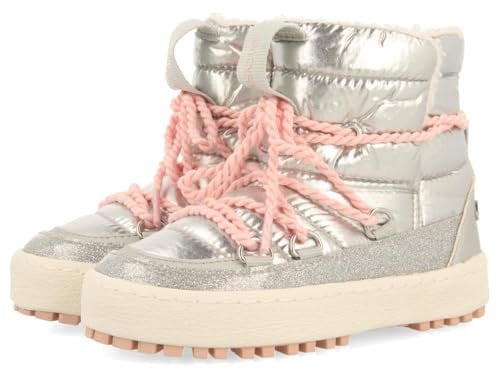 GIOSEPPO Seden Botte Oxford, Argent métallique, 26 EU