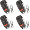 Vervmczn 4Pcs Universal Duplicator Remote Garage Door Remote,Remote for Gate, Remote Control Key Fob, Replacement Garage Door