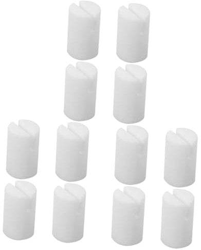 Toyvian 12pcs Banjo String Nut Replacement Kit Bone Nut Blanks for Banjo Ox Bone Material Strong Resonance