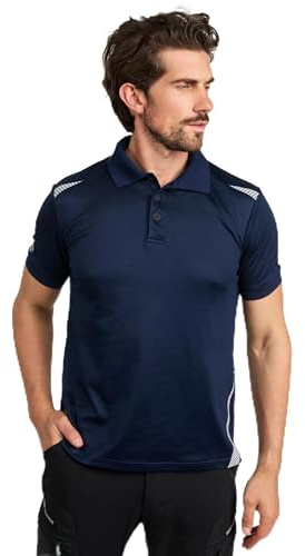 PUMA Workwear – Premium Poloshirt Herren – Funktionsshirt mit Reflektoren – Arbeitsshirt für Handwerk, BAU, Werkstatt & Industrie – atmungsaktives Gewebe – bequem & elastisch