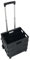 Transport Trolley, klappbar, mit Teleskopgriff, Rollen, Einkaufstrolley bis 25 kg, schwarz