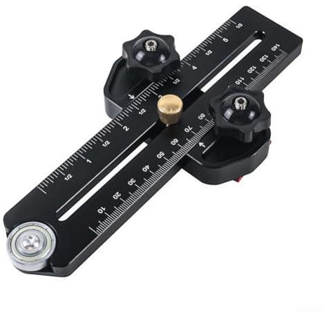 Guida sottile per sega da tavolo, guida estesa per seghe da tavolo, strumenti per la lavorazione del legno per sega a nastro da banco, sega a nastro, fresatrice, adatta per slot da 1/4 x 3/8