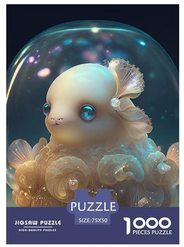 Süßes Monster-Puzzle für Erwachsene und Jugendliche, 1000 Teile, Puzzle für Erwachsene, Lernspiel, Herausforderungsspielzeug, 1000 Teile (75 x 50 cm)