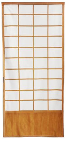next.design Noren Türvorhang im japanischen Stil mit einem Bild von Shoji Husuma gedruckt (Muster 1)